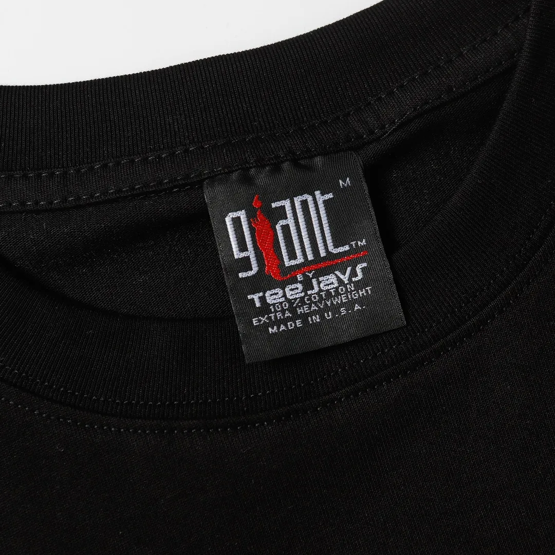 Saint Michael series trendy T craft letter drawing round neck short sleeves Style number: D3187P116 Color: black Size: S M L XL